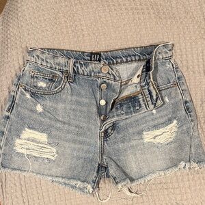 GAP Women's Light Blue Jean Shorts